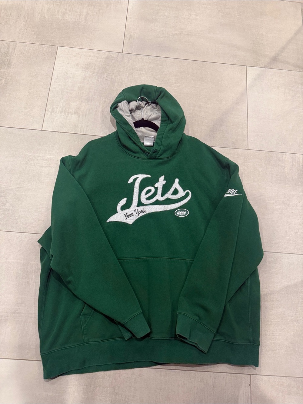 Nike Green New York Jets Crewneck Hoodie 3XL